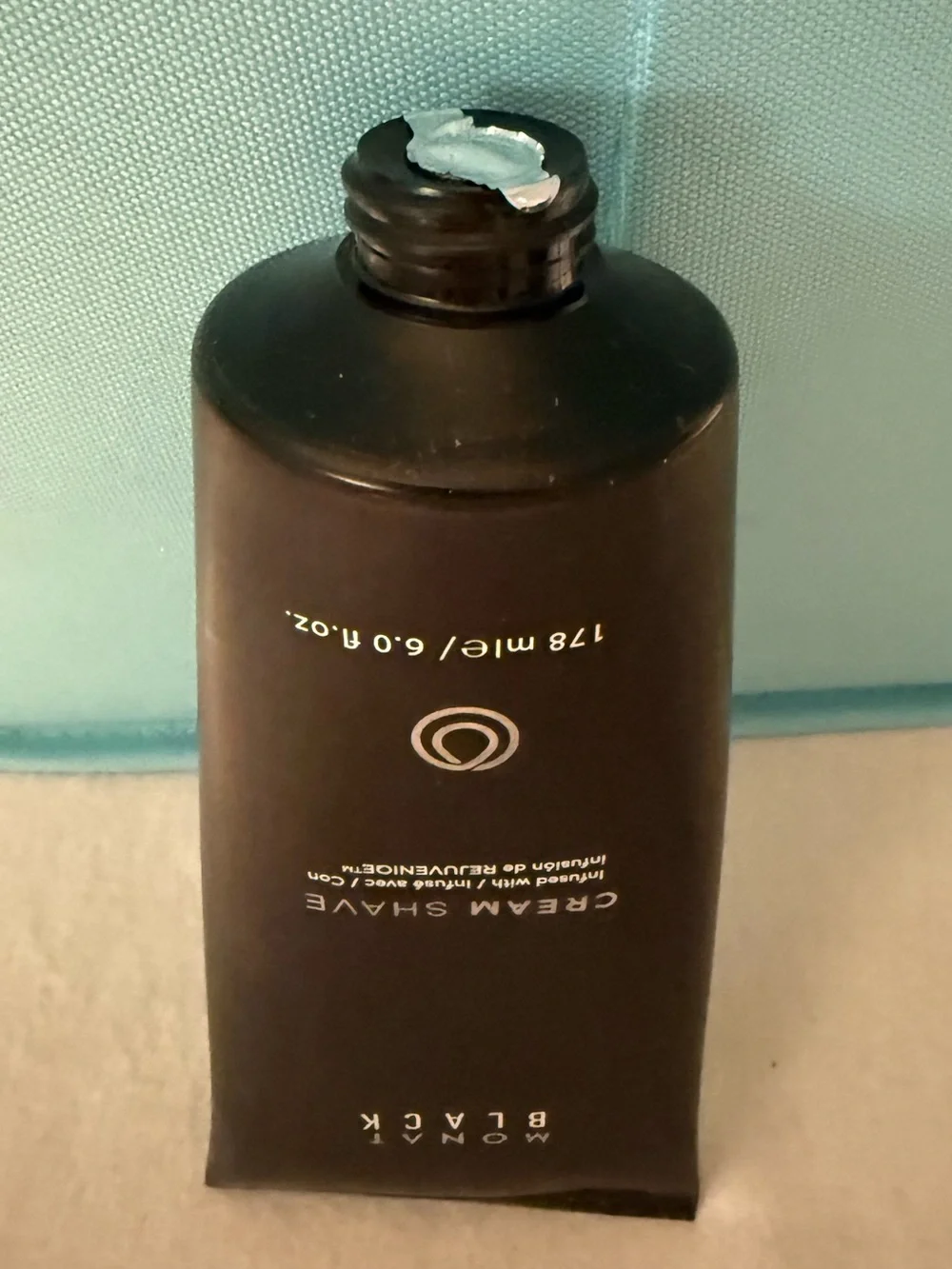 Authentic MONAT Black Cream Shave — Black Manscaping Smooth Shave Healthy Skin